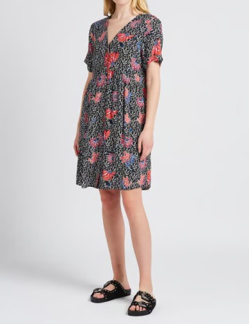 Rochie scurta Pieces, negru