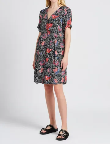 Rochie scurta Pieces, negru