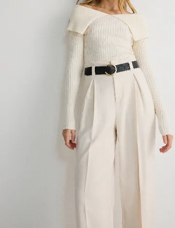 Pantaloni Reserved, crem