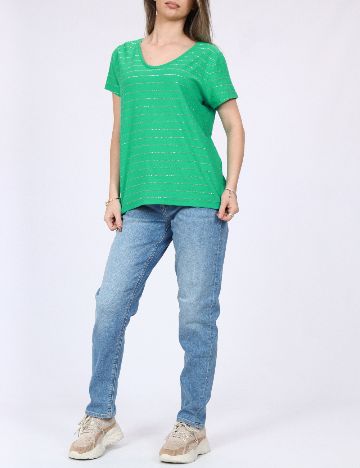 Tricou Pieces, verde