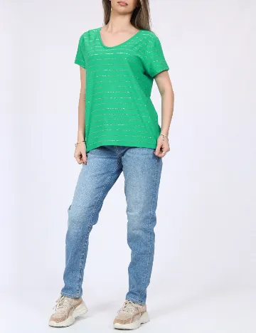 Tricou Pieces, verde