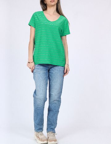 Tricou Pieces, verde