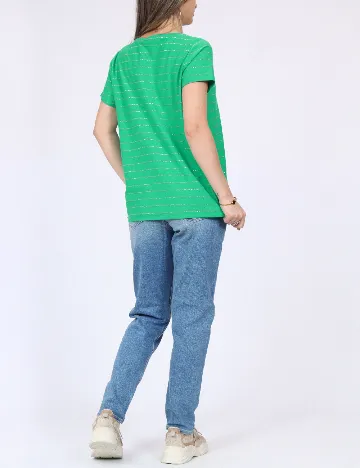 Tricou Pieces, verde