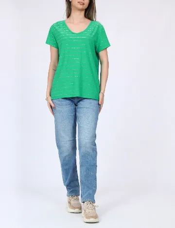 Tricou Pieces, verde