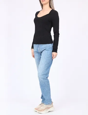 Bluza Pieces, negru
