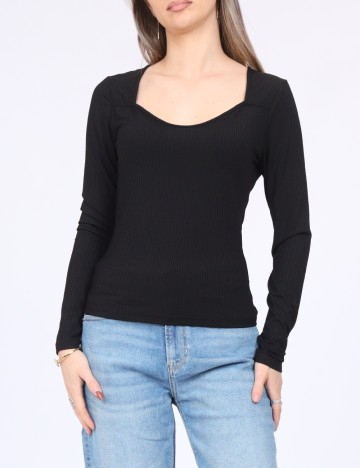 Bluza Pieces, negru