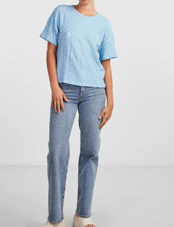 Tricou Pieces, bleu
