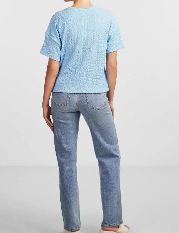 Tricou Pieces, bleu