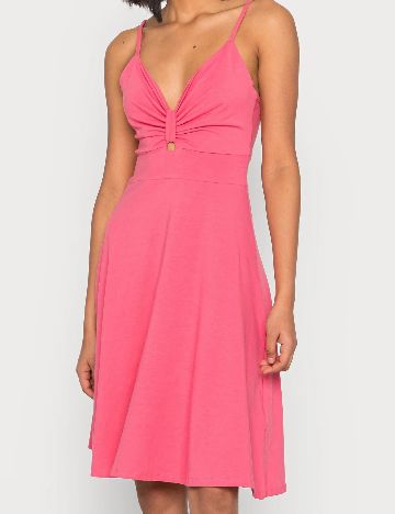 Rochie scurta Pieces, roz