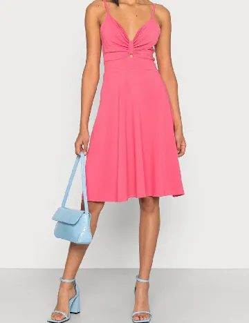Rochie scurta Pieces, roz