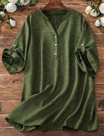 Bluza SHEIN CURVE, verde
