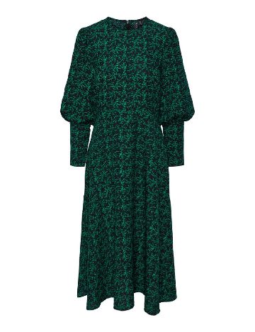 Rochie lunga Pieces, verde