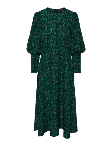 Rochie lunga Pieces, verde