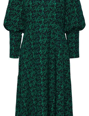 Rochie lunga Pieces, verde