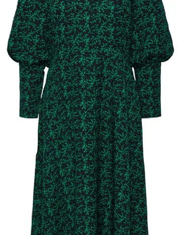 Rochie lunga Pieces, verde