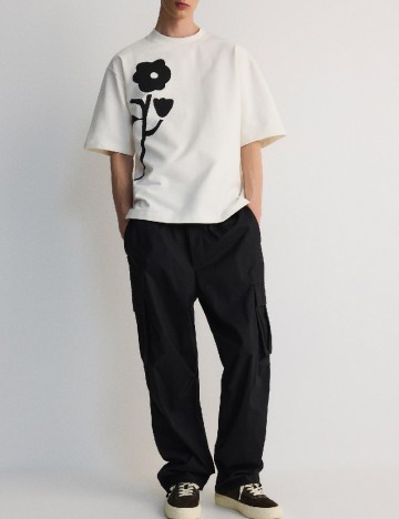 Tricou Oversize Reserved, alb