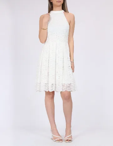 Rochie medie Pieces, alb
