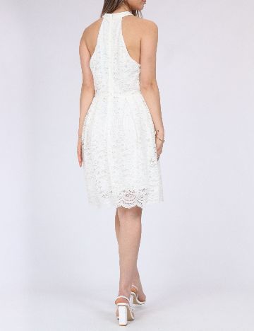 Rochie medie Pieces, alb