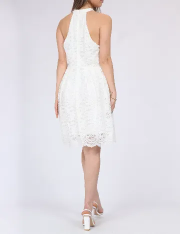 Rochie medie Pieces, alb