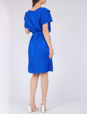 Rochie scurta Pieces, albastru