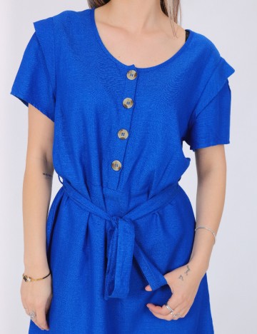 Rochie scurta Pieces, albastru