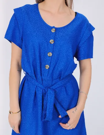 Rochie scurta Pieces, albastru