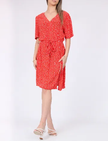 Rochie scurta Pieces, rosu