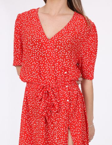 Rochie scurta Pieces, rosu