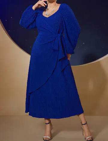 Rochie lunga SHEIN CURVE, albastru