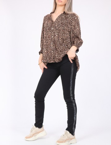 Bluza Pieces, animal print