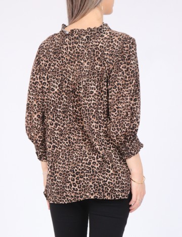 Bluza Pieces, animal print