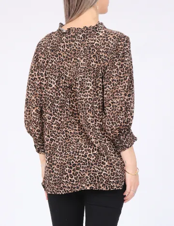 Bluza Pieces, animal print