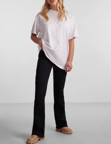 Tricou Pieces, alb