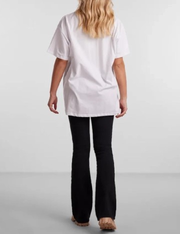 Tricou Pieces, alb