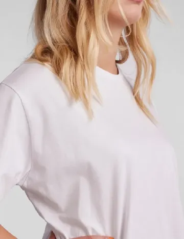 Tricou Pieces, alb
