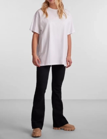Tricou Pieces, alb
