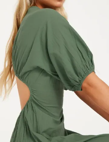Rochie medie Pieces, verde