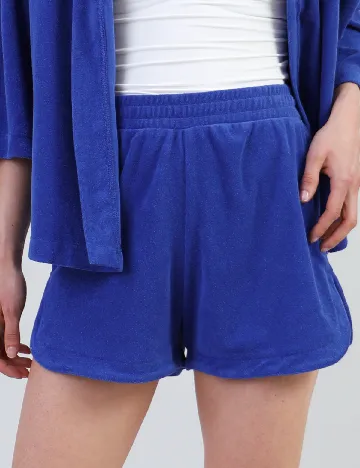 Pantaloni scurti Pieces, albastru