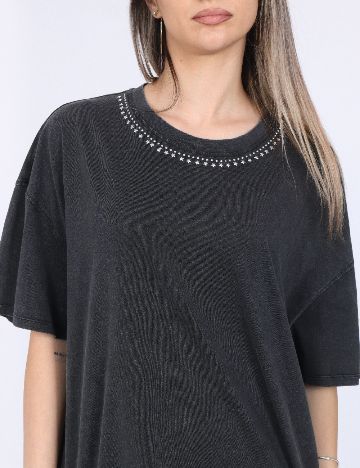 Tricou Only, gri inchis