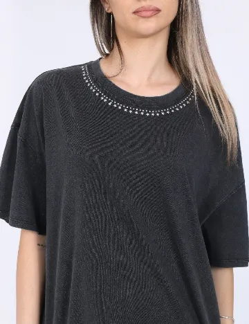 Tricou Only, gri inchis
