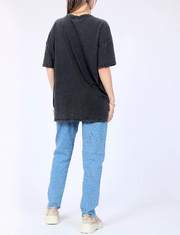 Tricou Only, gri inchis