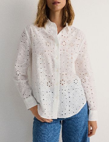 Camasa Oversize Reserved, alb