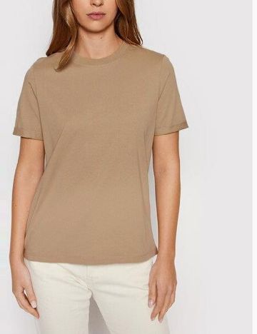 Tricou Pieces, maro