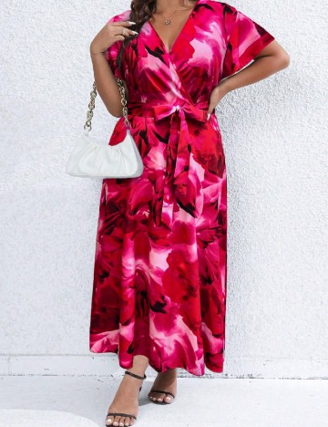Rochie lunga SHEIN CURVE, roz