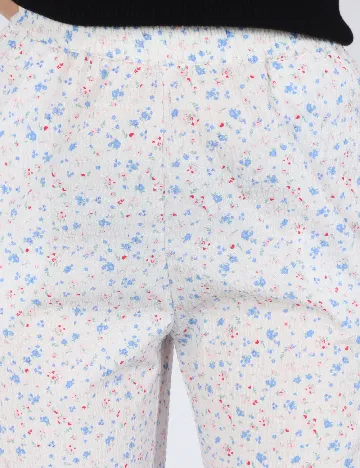 Pantaloni Pieces, alb