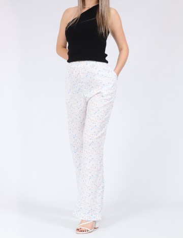 Pantaloni Pieces, alb