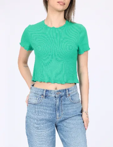 Bluza Pieces, verde