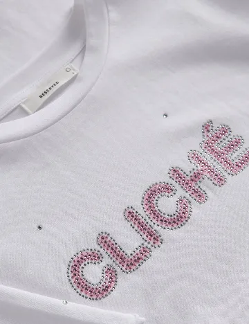Tricou Reserved, alb