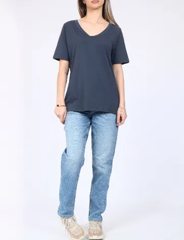 Tricou Pieces, gri