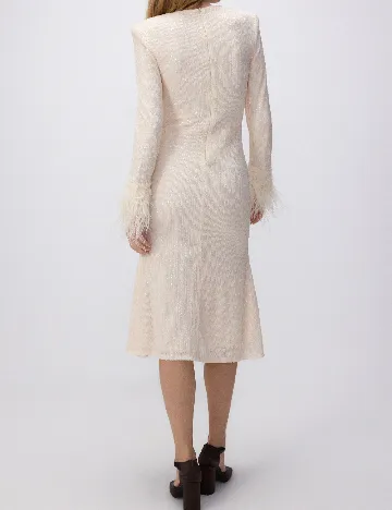Rochie medie Reserved, crem